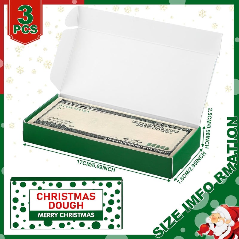 Gilprop 3 Pcs Christmas Funny Money Holder for Cash Donut Gift Box Unique Funny Donut Box Part of a Pizza Is the Dough for Parties - Image 2
